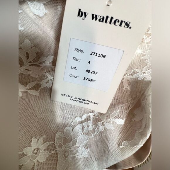 Anthropologie WATTERS MERINGUE IN LACE/ size 4 Ivory - Picture 11 of 14